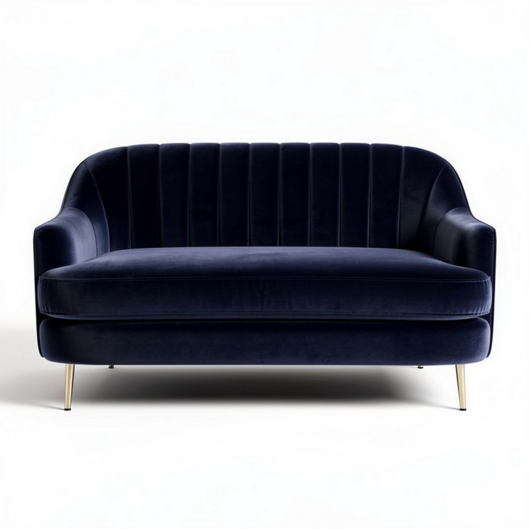 Sofa dwuosobowa do stosowania w salonie z tkaniny - 150 x 75 x 70cm