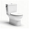Toaleta ceramiczna do łazienki z systemem spłukiwania - 70 x 40 x 80cm