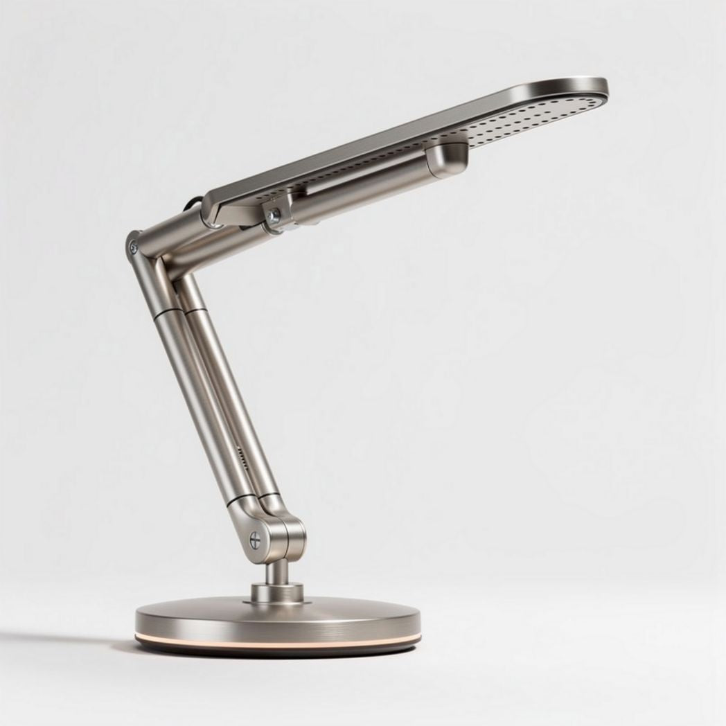 Lampa biurkowa z regulowanym ramieniem z metalu - 20 x 15 x 40cm